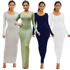Chic Bodycon Maxi Dress for Evening Parties
