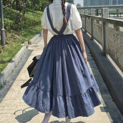 Chic Ruffle Sleeveless Dress for Trendy College Style