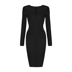 Chic Long Sleeve Bodycon Dress for Night Events