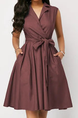 Chic Summer Sleeveless A-Line Casual Dress for Women