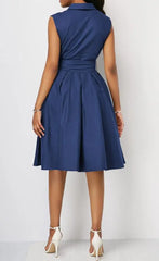 Chic Summer Sleeveless A-Line Casual Dress for Women
